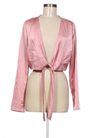 Damen Strickjacke Bershka, Größe L, Farbe Aschrosa, Preis € 4,99
