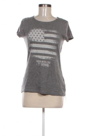 Damen T-Shirt Tom Tailor, Größe M, Farbe Grau, Preis 9,22 €