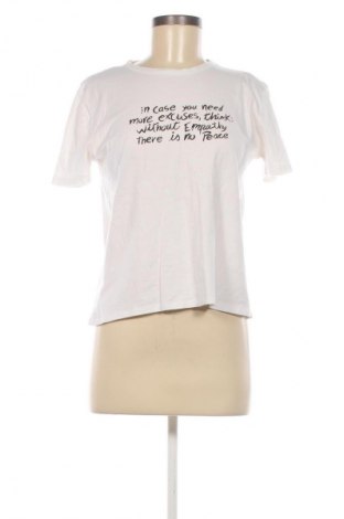 Damen T-Shirt Zara, Größe S, Farbe Weiß, Preis 5,56 €