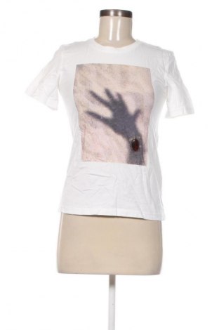 Γυναικείο t-shirt Zara, Μέγεθος S, Χρώμα Εκρού, Τιμή 7,99 €