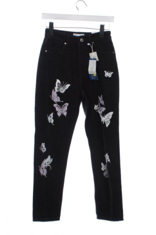 Blugi de femei Bershka, Mărime XS, Culoare Negru, Preț 117,00 Lei