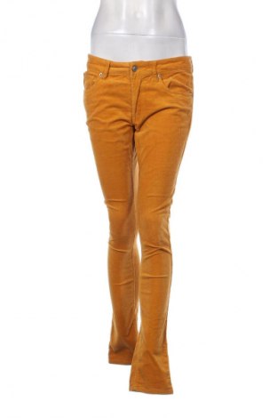 Pantaloni de velvet de femei H&M Divided, Mărime M, Culoare Galben, Preț 40,99 Lei