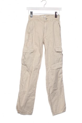 Γυναικείο παντελόνι Pull&Bear, Μέγεθος XS, Χρώμα  Μπέζ, Τιμή 27,10 €