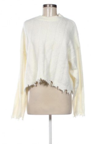 Női pulóver Bershka, Méret L, Szín Fehér, Ár 7 038 Ft