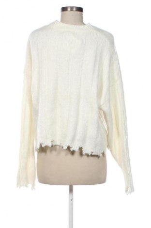 Női pulóver Bershka, Méret L, Szín Fehér, Ár 7 038 Ft