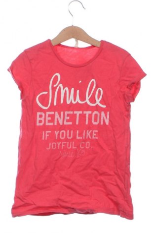 Детска тениска United Colors Of Benetton, Размер 8-9y/ 134-140 см, Цвят Розов, Цена 14,79 лв.