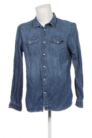 Cămașă de bărbați H&M Divided, Mărime L, Culoare Albastru, Preț 94,99 Lei