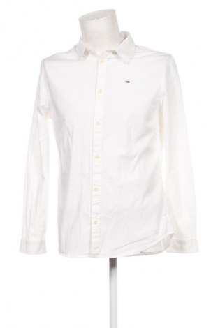 Herrenhemd Tommy Jeans, Größe L, Farbe Weiß, Preis 31,68 €