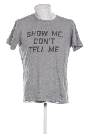 Ανδρικό t-shirt Bershka, Μέγεθος M, Χρώμα Γκρί, Τιμή 6,99 €