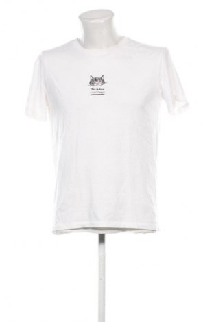Herren T-Shirt Reserved, Größe M, Farbe Weiß, Preis 10,00 €