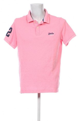 Herren T-Shirt Superdry, Größe XXL, Farbe Rosa, Preis 28,99 €