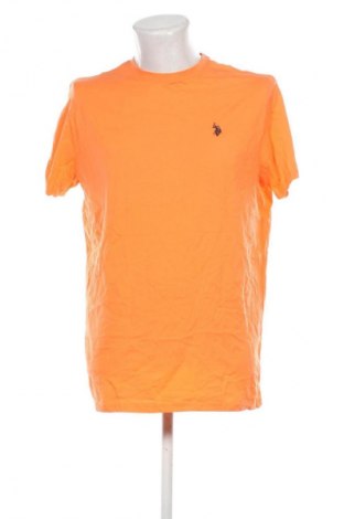 Męski T-shirt U.S. Polo Assn., Rozmiar XL, Kolor Pomarańczowy, Cena 203,99 zł