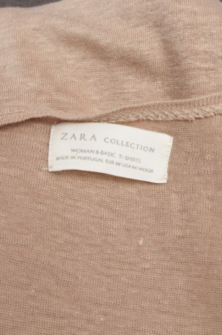 Дамска блуза Zara, Размер M, Цвят Бежов, Цена 19,00 лв.