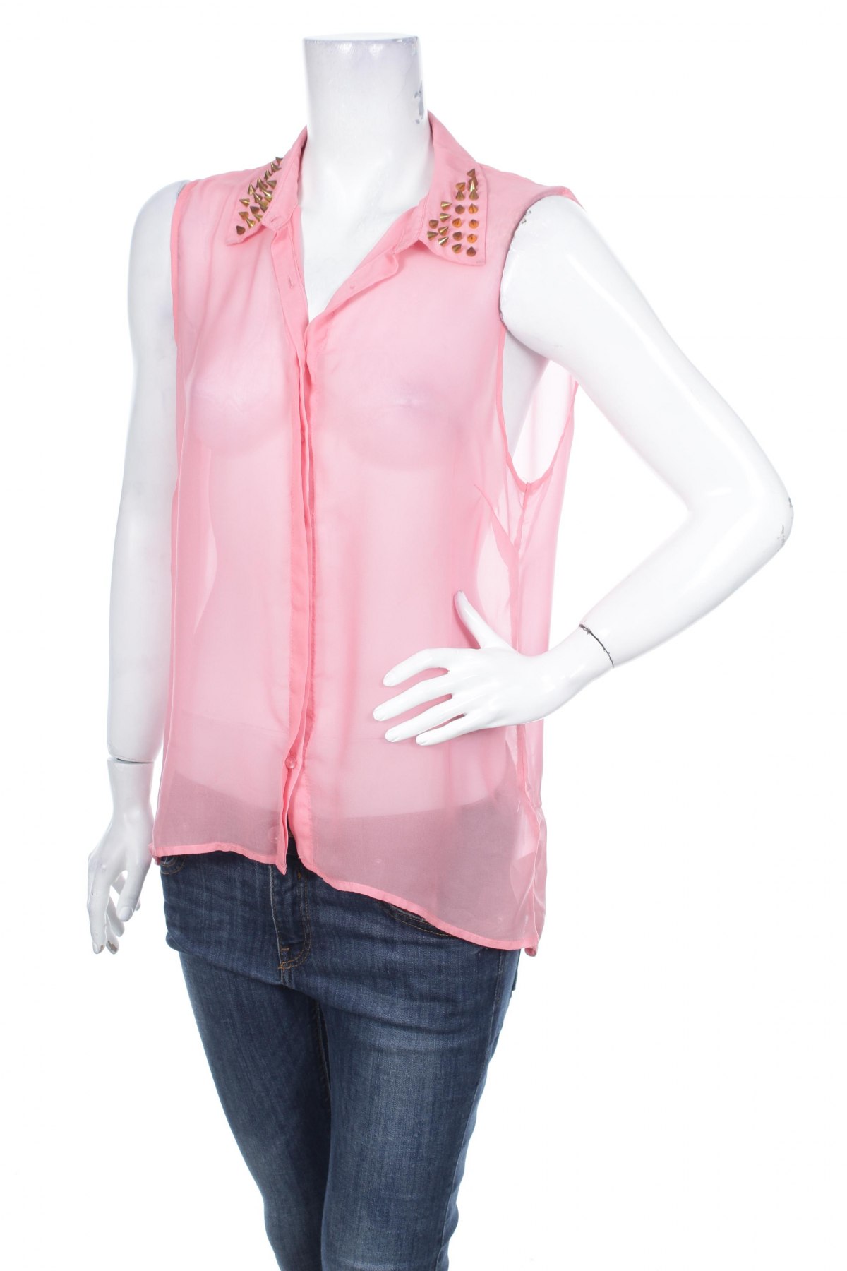 Γυναικείο πουκάμισο Amisu, Μέγεθος L, Χρώμα Ρόζ , Τιμή 9,90 €