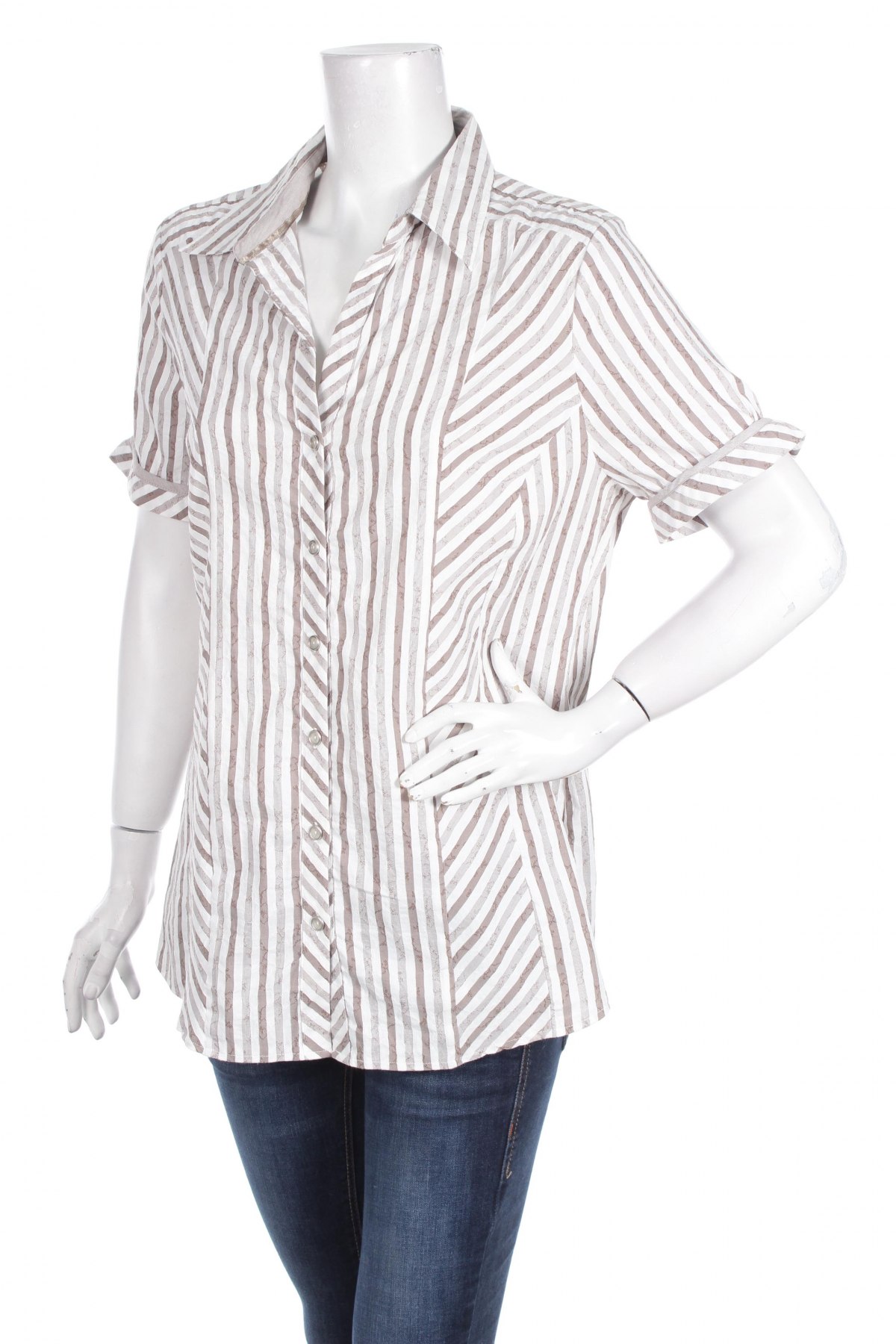 Γυναικείο πουκάμισο Canda, Μέγεθος L, Χρώμα Γκρί, Τιμή 10,52 €