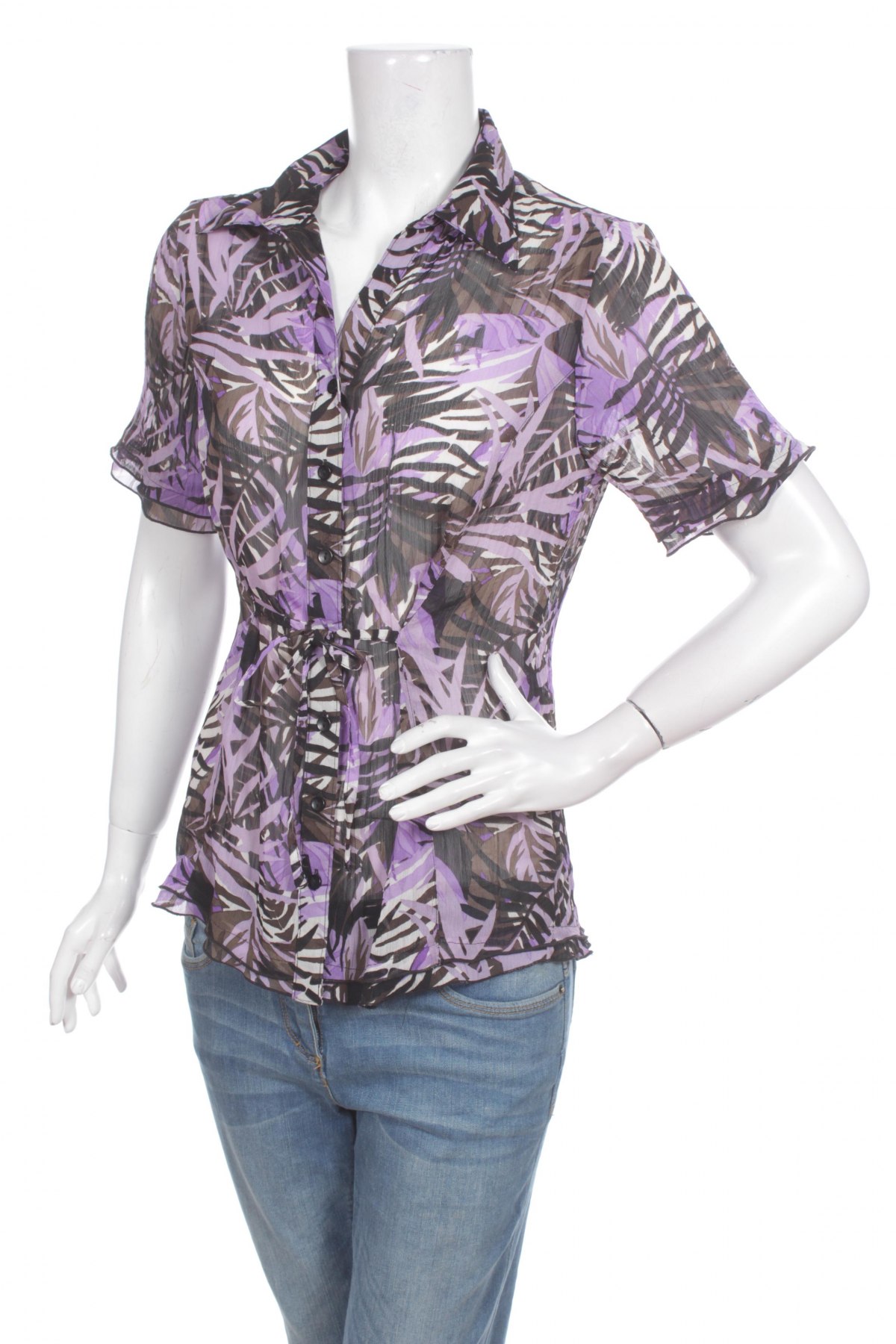 Γυναικείο πουκάμισο Canda, Μέγεθος L, Χρώμα Βιολετί, Τιμή 9,28 €