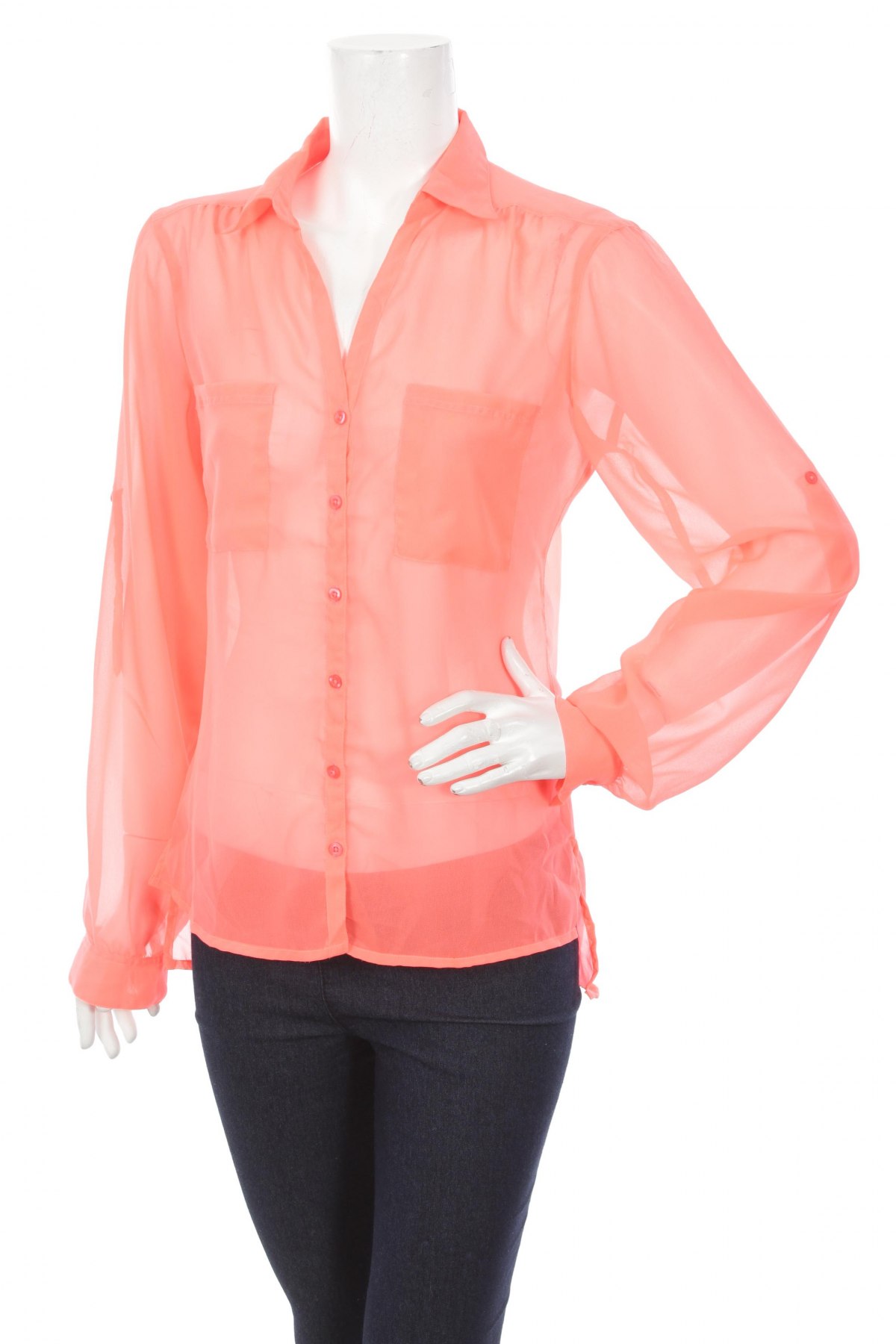 Γυναικείο πουκάμισο Terranova, Μέγεθος L, Χρώμα Πορτοκαλί, Τιμή 14,23 €