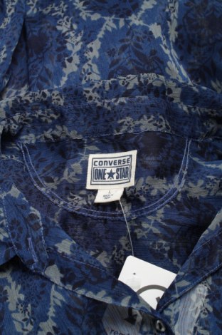 Γυναικείο πουκάμισο Converse, Μέγεθος L, Χρώμα Μπλέ, Τιμή 17,94 €