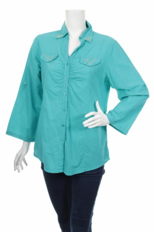 Γυναικείο πουκάμισο, Μέγεθος M, Χρώμα Πράσινο, Τιμή 17,53 €