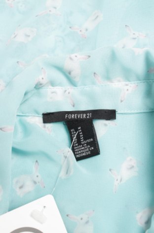 Γυναικείο πουκάμισο Forever 21, Μέγεθος M, Χρώμα Μπλέ, Τιμή 9,28 €