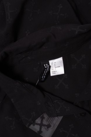 Γυναικείο πουκάμισο H&M Divided, Μέγεθος XS, Χρώμα Μαύρο, Τιμή 18,04 €
