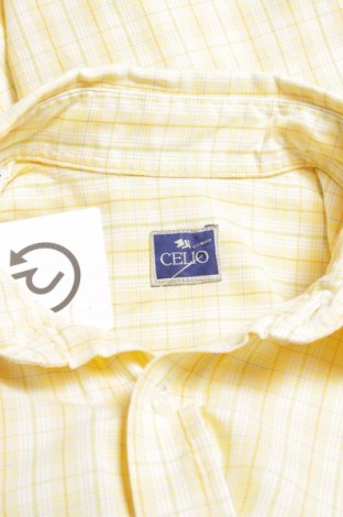 Мъжка риза Celio, Размер M, Цвят Жълт, Цена 17,00 лв.