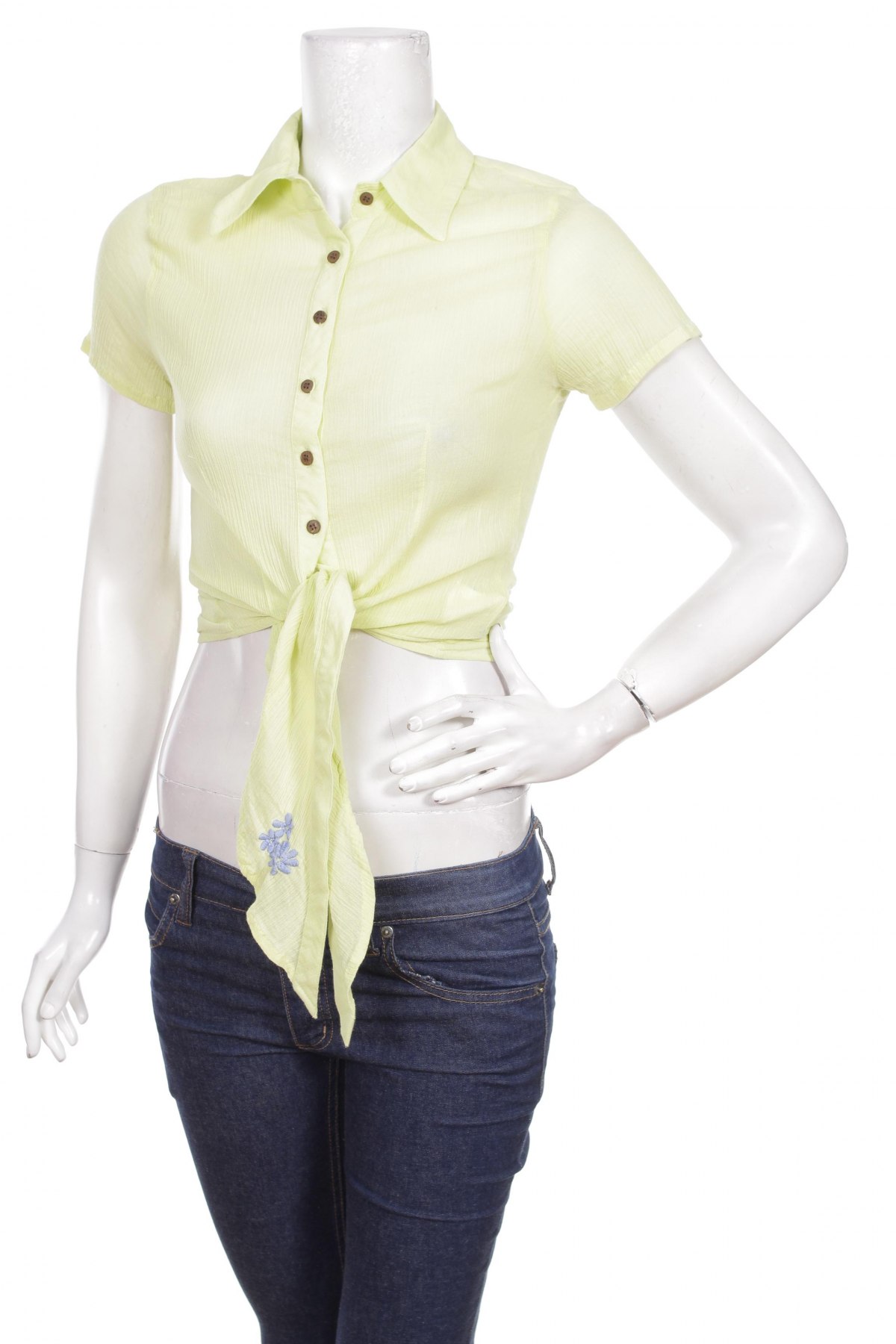 Γυναικείο πουκάμισο, Μέγεθος M, Χρώμα Πράσινο, Τιμή 9,28 €