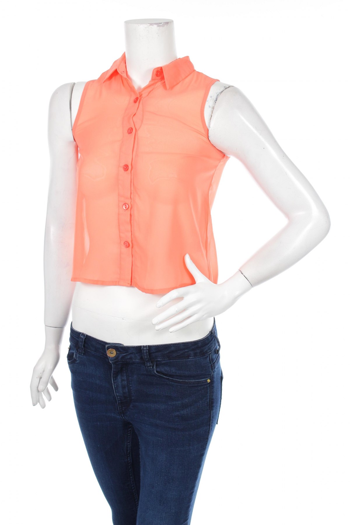 Γυναικείο πουκάμισο, Μέγεθος S, Χρώμα Πορτοκαλί, Τιμή 9,90 €