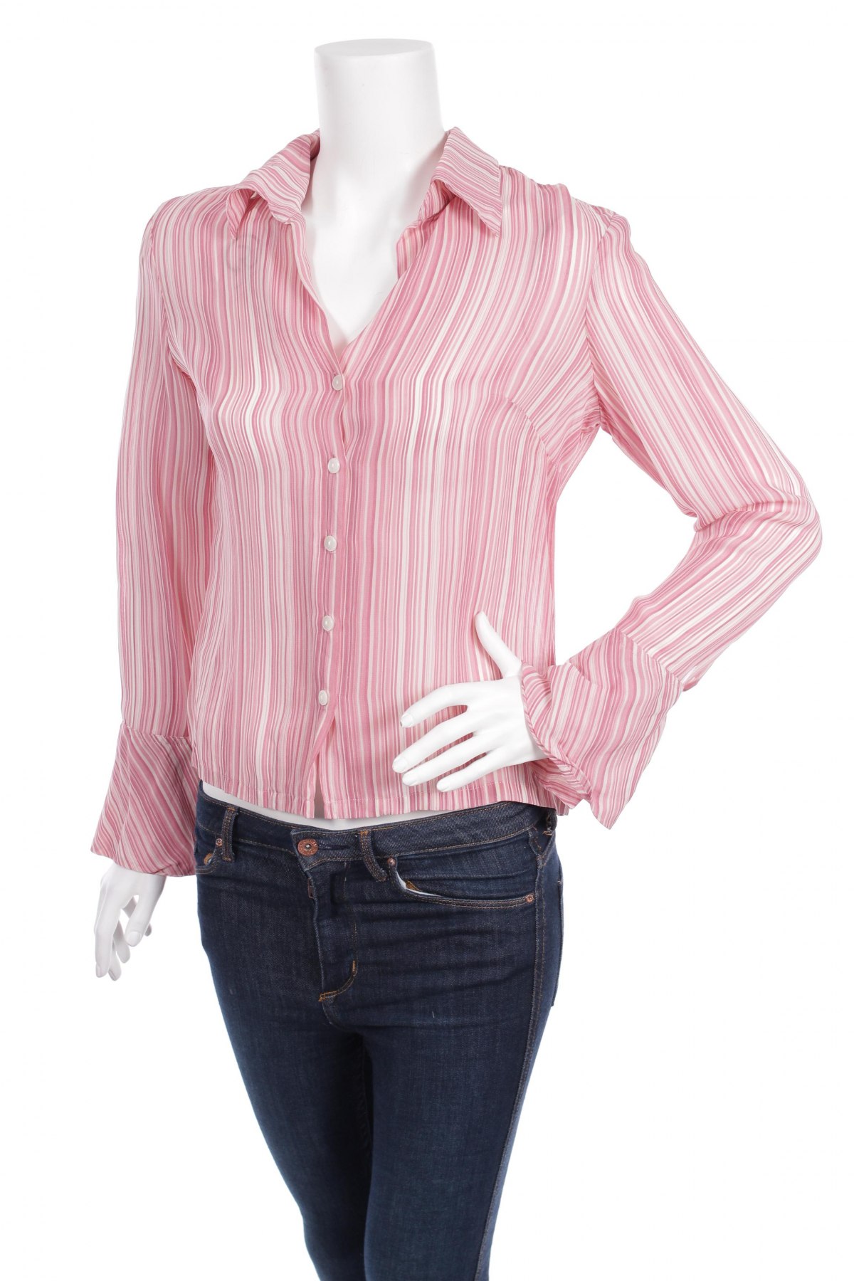 Γυναικείο πουκάμισο, Μέγεθος L, Χρώμα Ρόζ , Τιμή 13,92 €