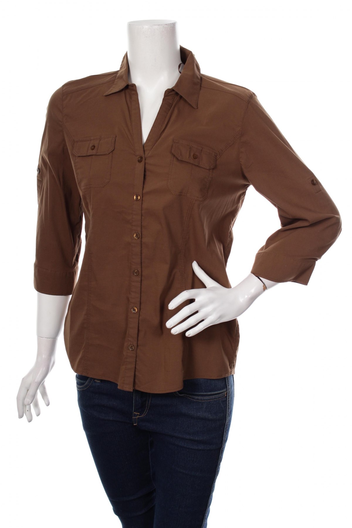 Γυναικείο πουκάμισο Bonita, Μέγεθος S, Χρώμα Καφέ, Τιμή 15,46 €