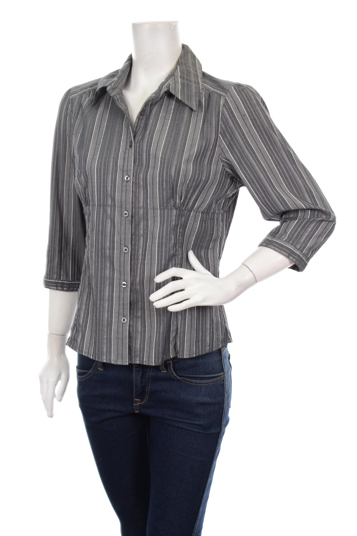 Γυναικείο πουκάμισο Fransa, Μέγεθος L, Χρώμα Γκρί, Τιμή 15,46 €