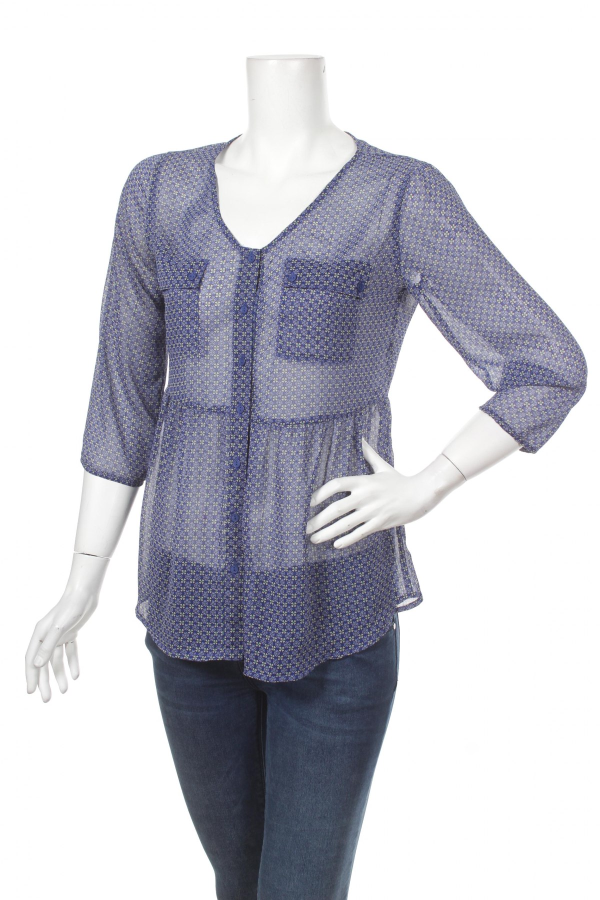Γυναικείο πουκάμισο Mossimo Supply Co., Μέγεθος M, Χρώμα Μπλέ, Τιμή 16,70 €