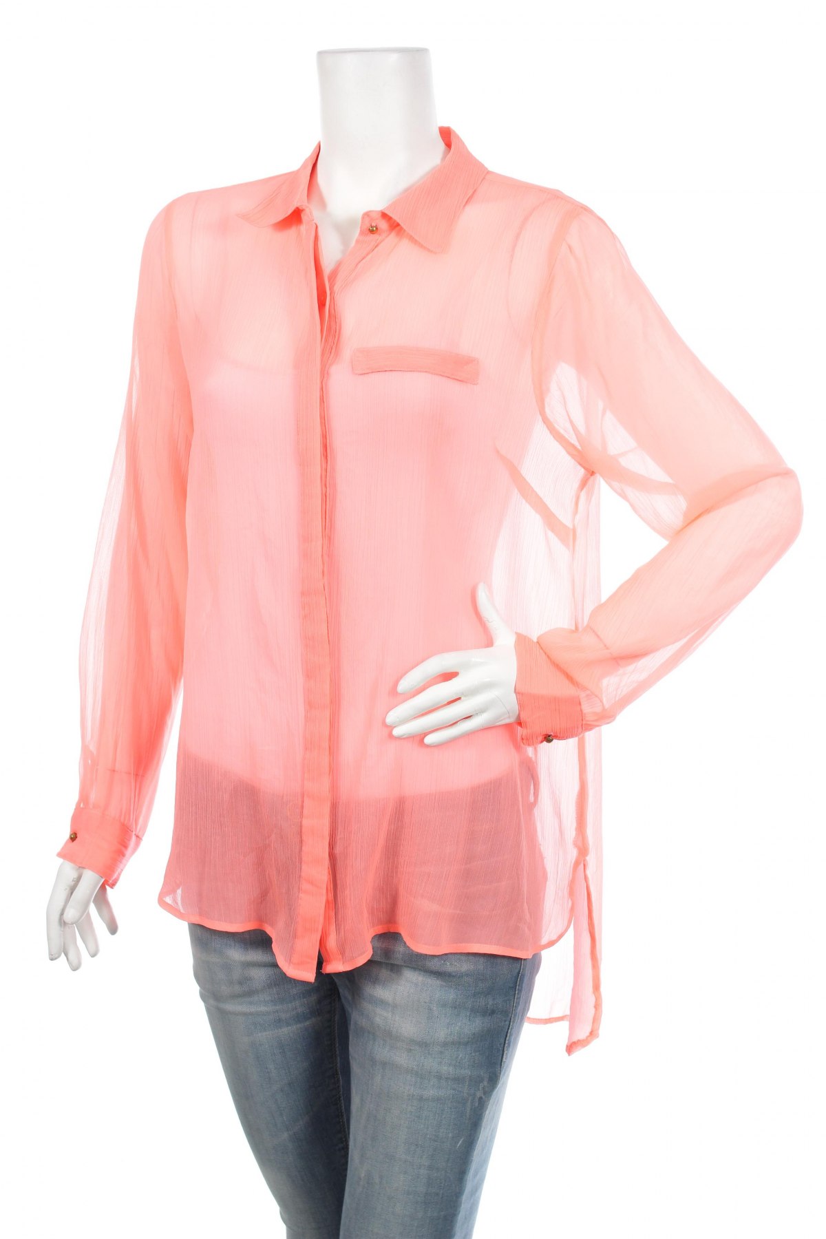 Γυναικείο πουκάμισο Vila, Μέγεθος XL, Χρώμα Ρόζ , Τιμή 13,61 €