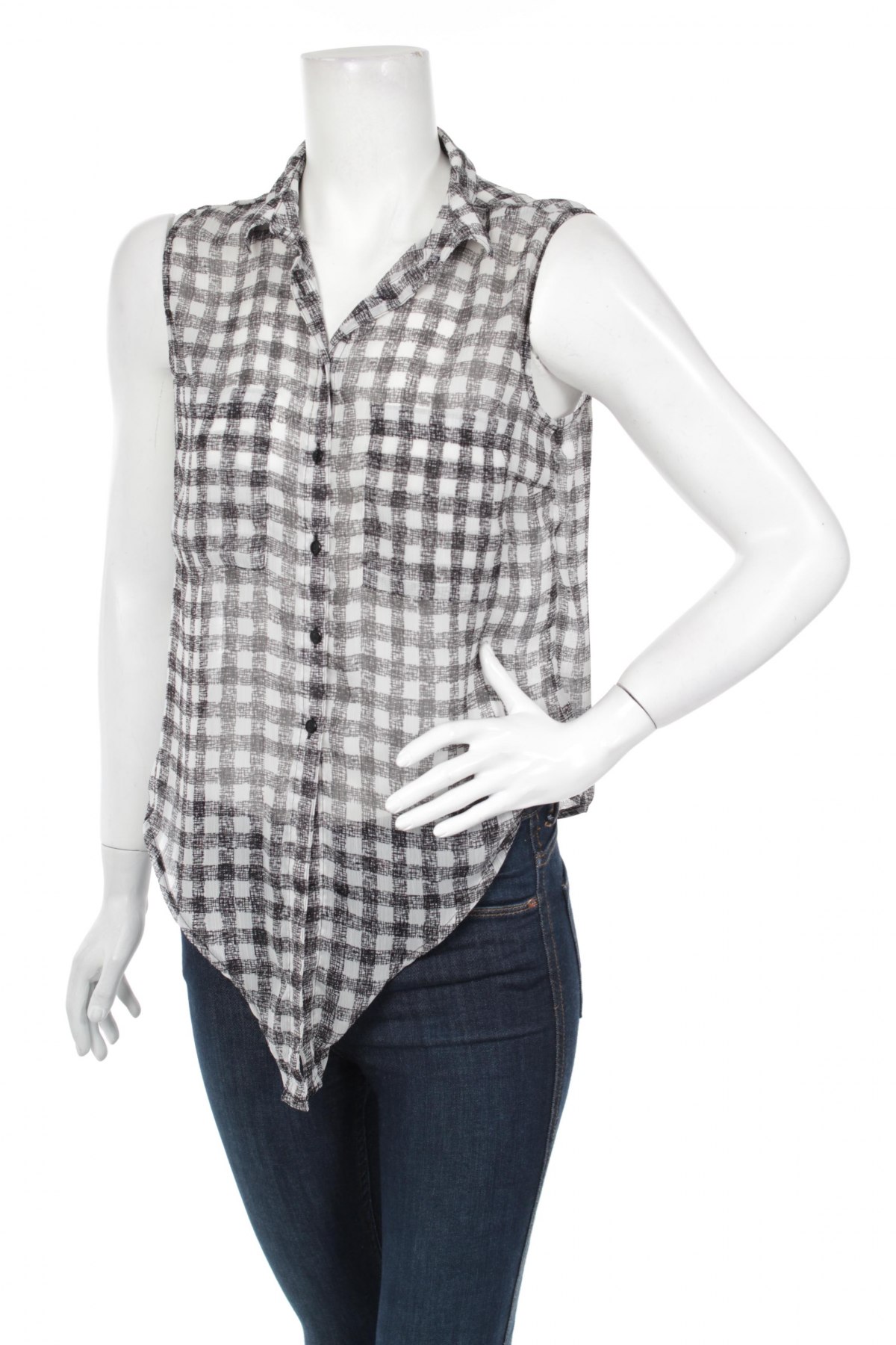 Γυναικείο πουκάμισο Yessica, Μέγεθος M, Χρώμα Γκρί, Τιμή 11,34 €
