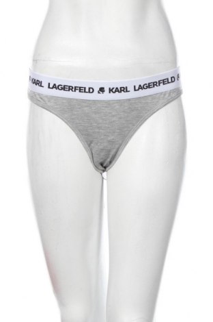 Bikini Karl Lagerfeld, Rozmiar XL, Kolor Szary, 95% tencel, 5% elastyna, Cena 84,23 zł