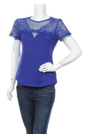 Damen Shirt H&M, Größe M, Farbe Blau, 96% Polyester, 4% Elastan, Preis 9,04 €