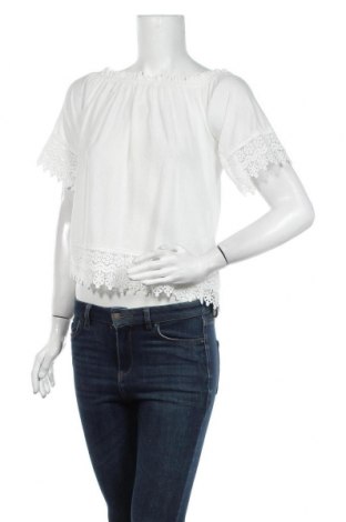 Дамска блуза Jennyfer, Размер M, Цвят Бял, 99% полиестер, 1% еластан, Цена 23,20 лв.
