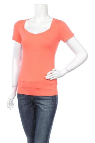 Дамска блуза La Mode Est A Vous, Размер S, Цвят Оранжев, 92% вискоза, 8% еластан, Цена 29,50 лв.