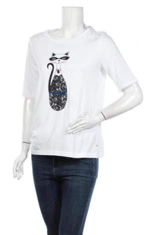 Дамска блуза S.Oliver, Размер M, Цвят Бял, 50% памук, 50% модал, Цена 34,50 лв.