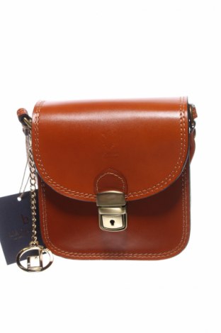 Γυναικεία τσάντα Lia Biassoni, Χρώμα Καφέ, Γνήσιο δέρμα, Τιμή 80,96 €