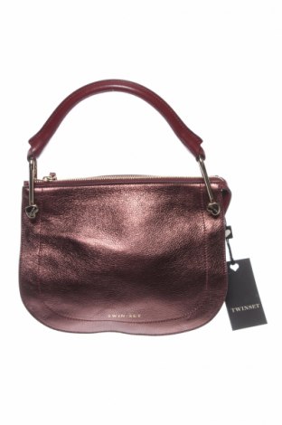 Дамска чанта TWINSET, Цвят Червен, Естествена кожа, Цена 211,05 лв.