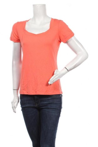 Дамска тениска La Mode Est A Vous, Размер L, Цвят Оранжев, 92% вискоза, 8% еластан, Цена 34,50 лв.