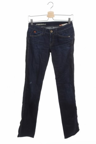 Damskie jeansy Freesoul, Rozmiar XS, Kolor Niebieski, 98% bawełna, 2% elastyna, Cena 95,16 zł