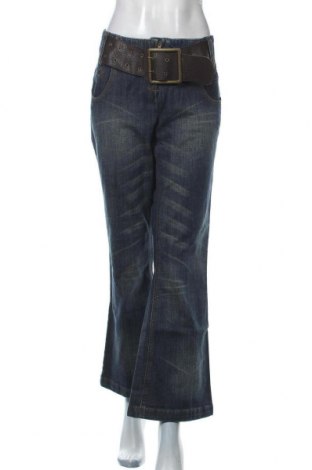 Damskie jeansy Heine, Rozmiar XL, Kolor Niebieski, 98% bawełna, 2% elastyna, Cena 50,38 zł