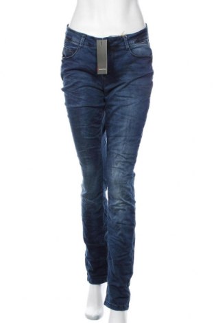Damen Jeans Street One, Größe M, Farbe Blau, 88% Baumwolle, 8% Polyester, 4% Elastan, Preis 20,24 €