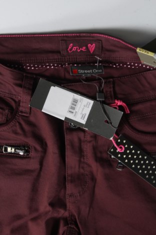 Γυναικείο παντελόνι Street One, Μέγεθος XS, Χρώμα Κόκκινο, 97% βαμβάκι, 3% ελαστάνη, Τιμή 24,54 €