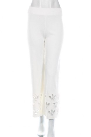 Дамски панталон Zara, Размер S, Цвят Бял, 51% вискоза, 49% полиамид, Цена 37,00 лв.