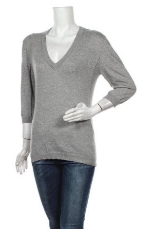 Дамски пуловер Allude, Размер L, Цвят Сив, 60% памук, 40% кашмир, Цена 104,55 лв.