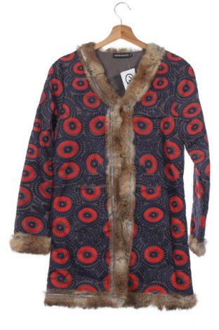 Дамско палто Antik Batik, Размер XS, Цвят Многоцветен, Памук, естествен косъм, Цена 665,55 лв.