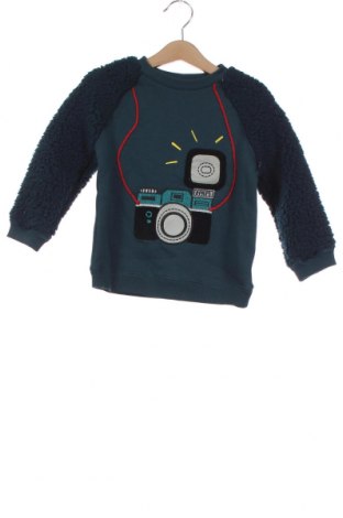 Детска блуза Du Pareil Au Meme, Размер 2-3y/ 98-104 см, Цвят Зелен, 60% памук, 40% полиестер, Цена 11,70 лв.